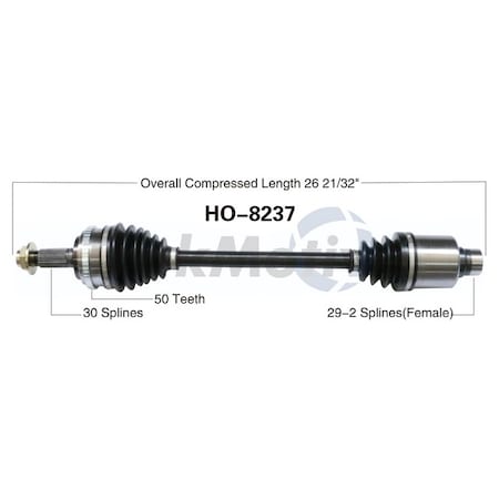 Surtrack Axle Cv Axle Shaft, Ho-8237 HO-8237